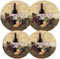 Reston Lloyd Electric Stove Burner Covers, Set of 4, Wine and Vines All-Over Pattern